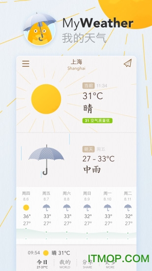 我的天气app