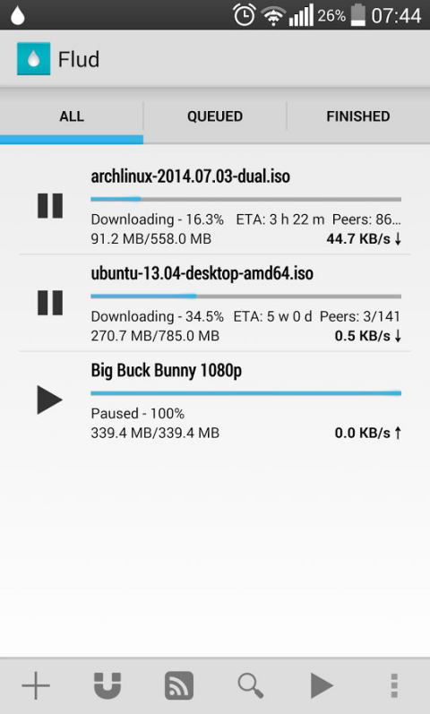 Flud手机bt下载软件