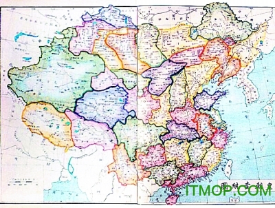 中国竖版地图 中国竖版地图