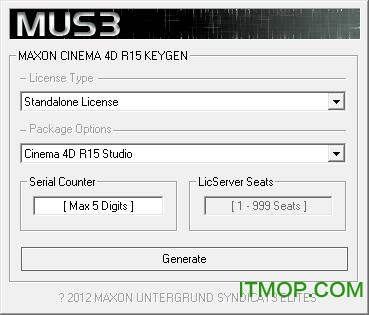 C4D R15注册机.itmop.com