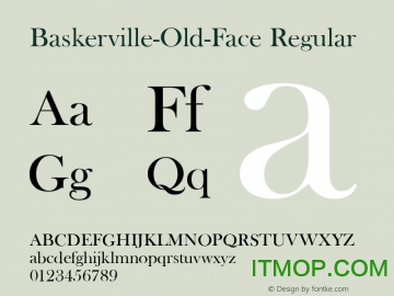 baskerville old face字体