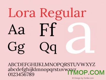 lora字体