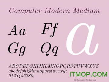 computer modern 字体