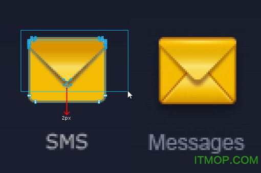 fireworks中进行图标细节刻画