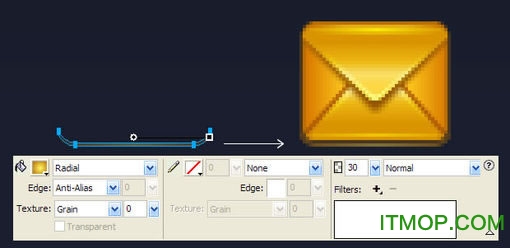 fireworks中进行图标细节刻画