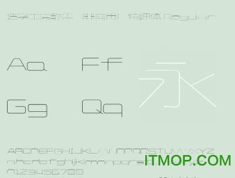 造字工房静黑特细体下载