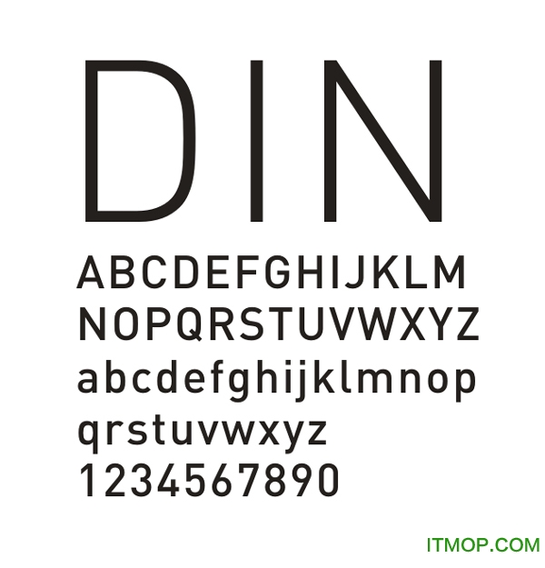DIN系列字体