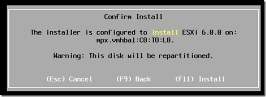 esxi 6.0安装教程