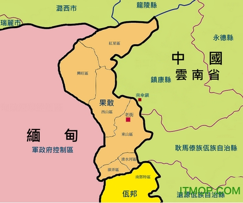缅甸果敢地图免费版