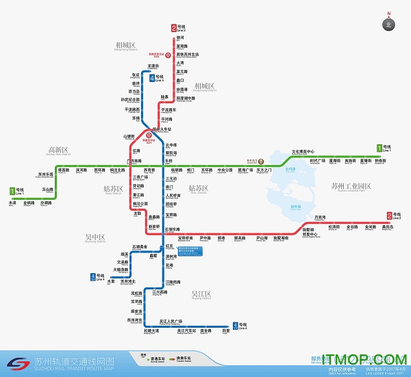 苏州地铁线路图高清版