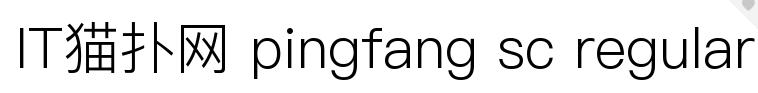 pingfang sc regular