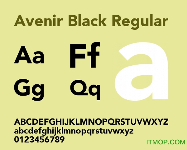 Avenir Black