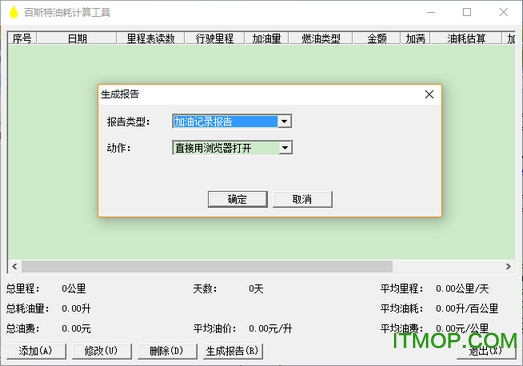 百斯特油耗专业计算工具