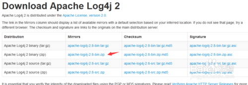 log4j最新jar包官网下载及配置使用