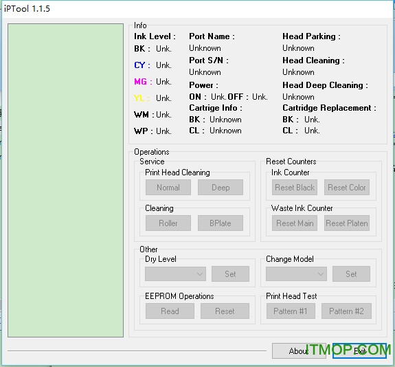 佳能canon ip1188清零软件