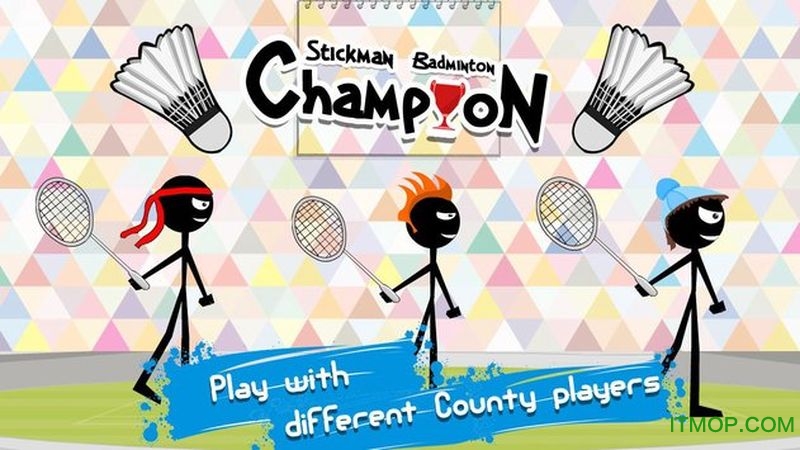 火柴人打羽毛球