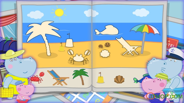 河马佩奇海滩度假