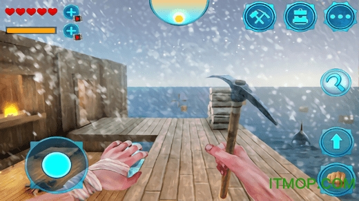 冬季海洋木筏生存游戏