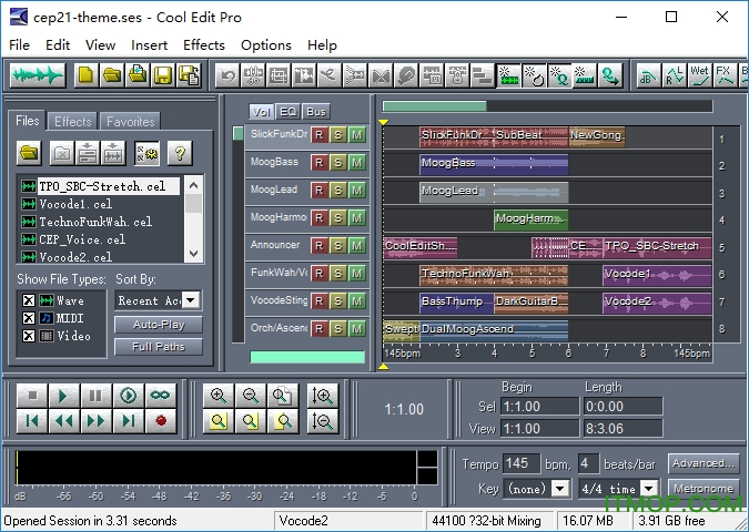 cool edit pro 2.1 汉化破解版