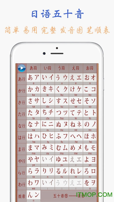 日本语五十音图app