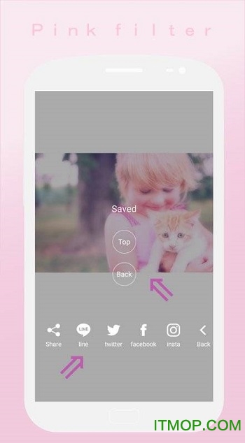 软粉红色过滤器