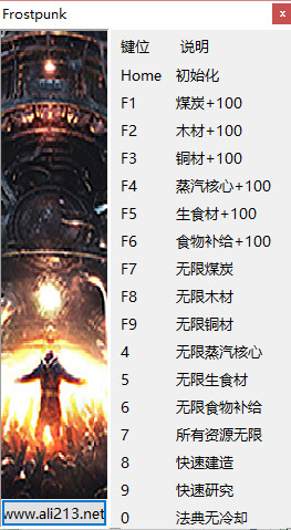 冰汽时代十六项修改器