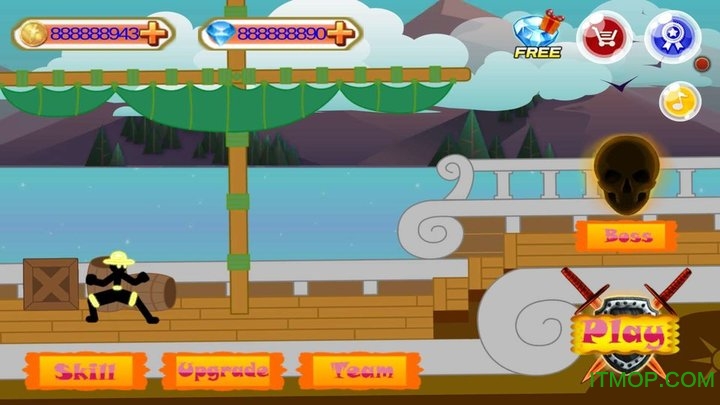 火柴人英雄草帽路飞下载