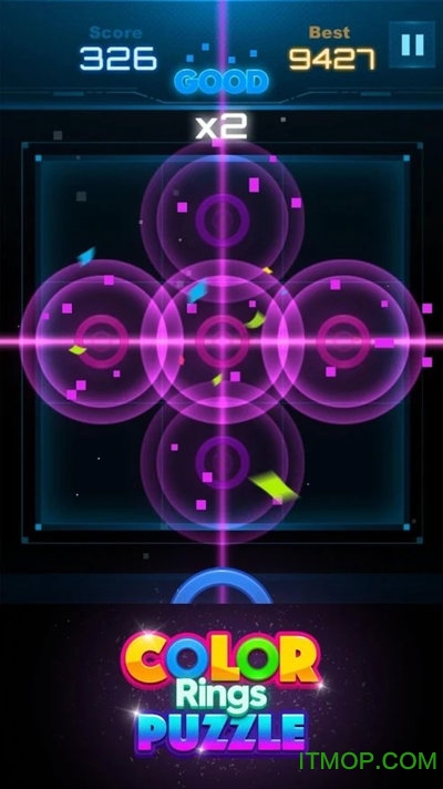 彩色环拼图游戏