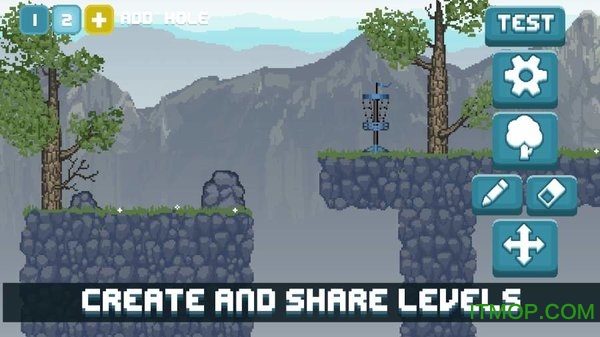 像素飞盘高尔夫2游戏