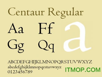 centaur字体免费下载