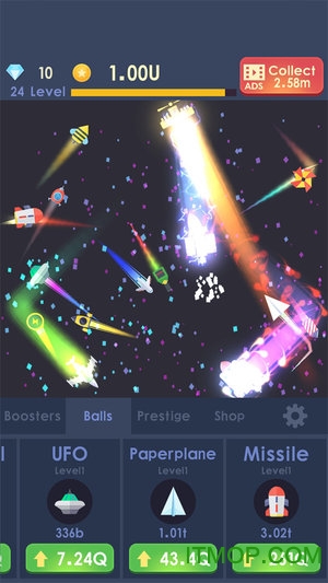 放置火箭太空大战游戏