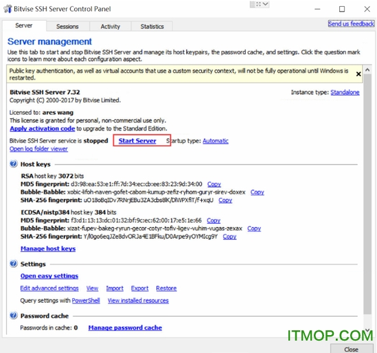 bitvise ssh 服务器