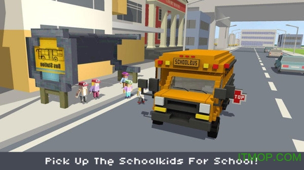 方块校车模拟器游戏