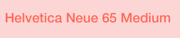 helvetica neue medium字体