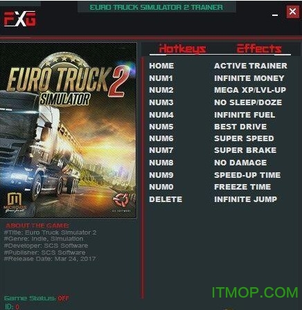 欧洲卡车模拟2十项修改器