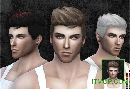 模拟人生4男性时尚发型MOD 模拟人生4男性发型mod