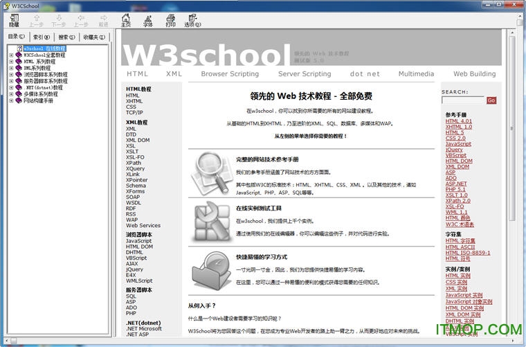 W3CSchool菜鸟教程chm