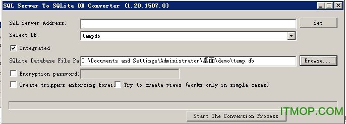 sql server To SQLite DB Converter