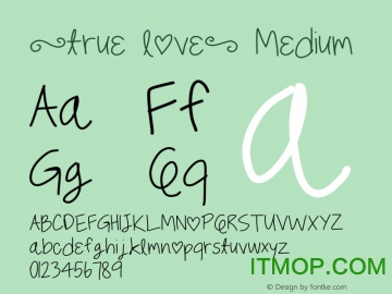 TrueLove字体下载