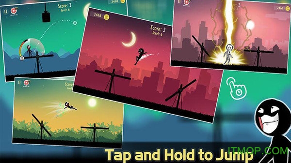 重力下坠撑杆跳游戏