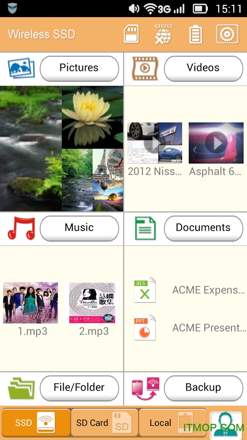 Wireless SSD 无线移动固态硬盘app