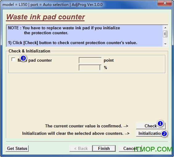爱普生Epson L350清零软件
