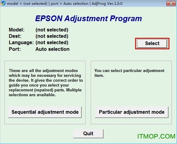 爱普生l355清零软件