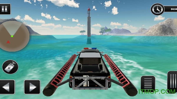 俄警察追逐水冲浪者