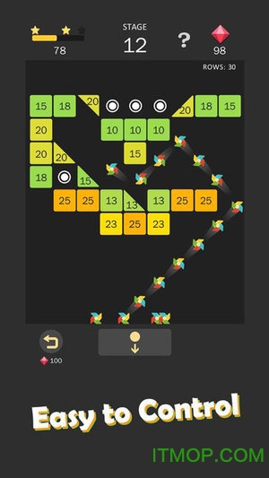 弹跳砖块球游戏