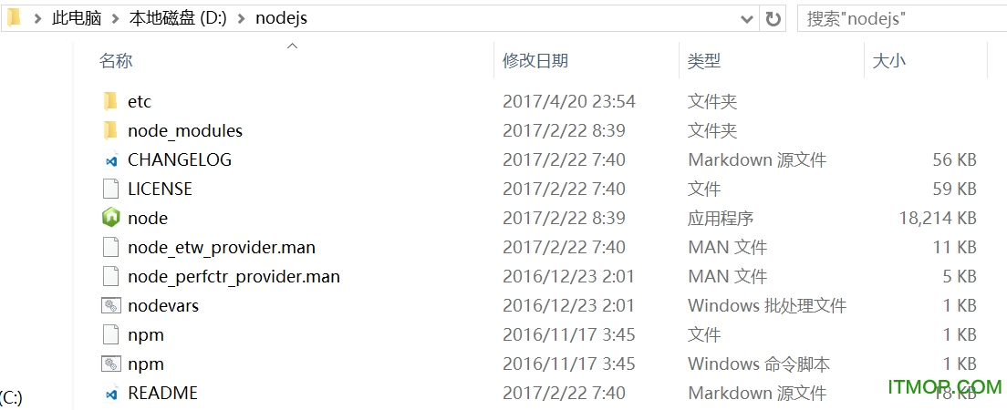 nodejs绿色版下载及环境配置