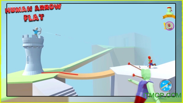 火柴人高塔弓箭手游戏