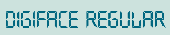 digiface Regular字体