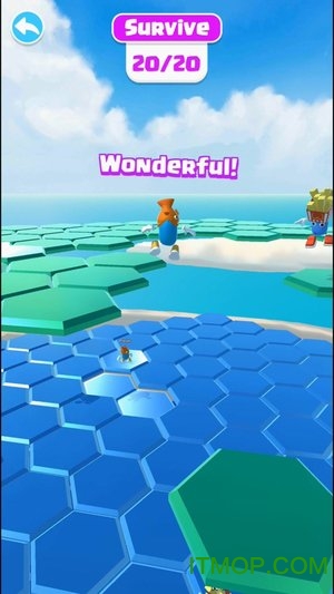 豆豆人六边形挑战游戏