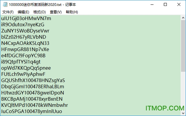 1000000迷你币激活码新2020